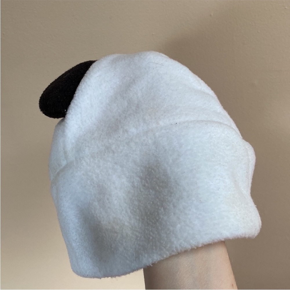 VTG Y2K Punch Brand Panda Bear Fleece Winter Hat Ears - Picture 9 of 12